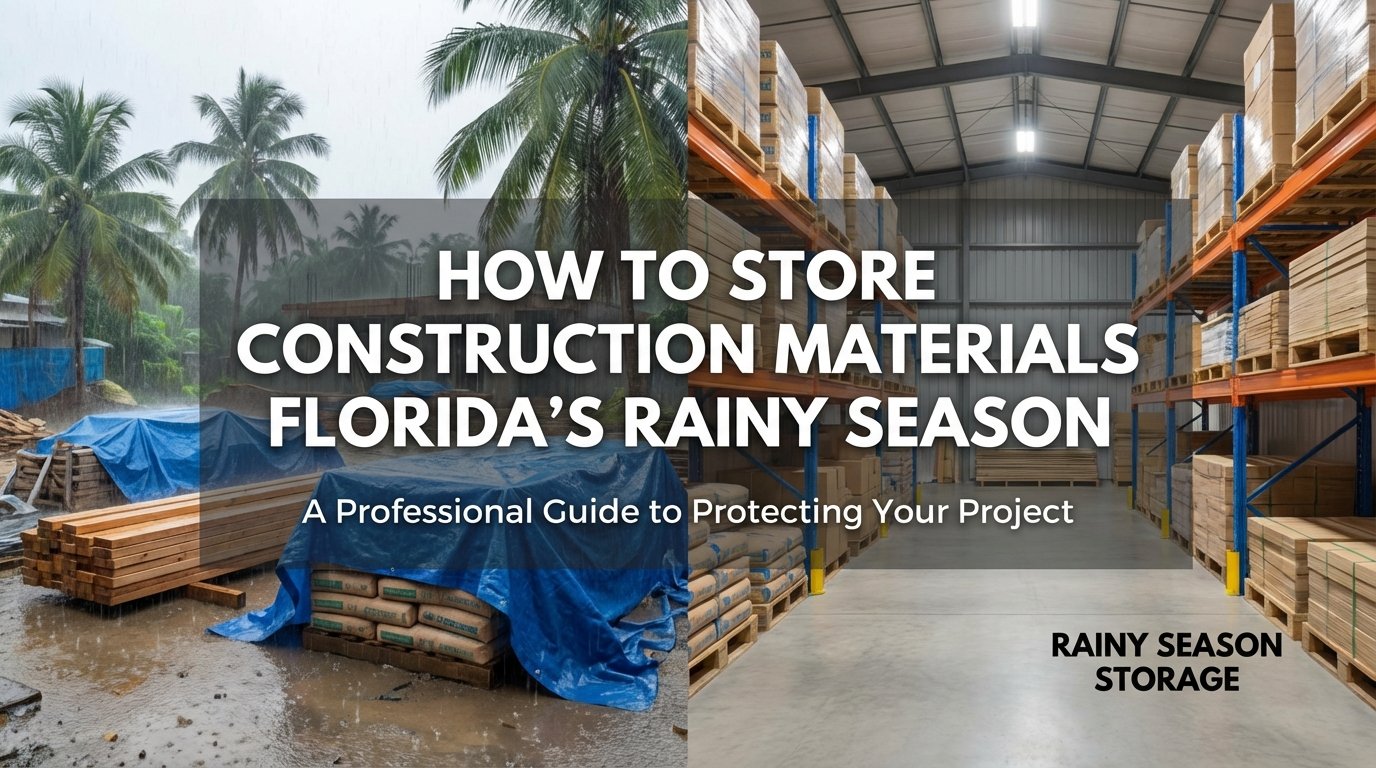 How to Store Construction Materials During Florida's Rainy Season