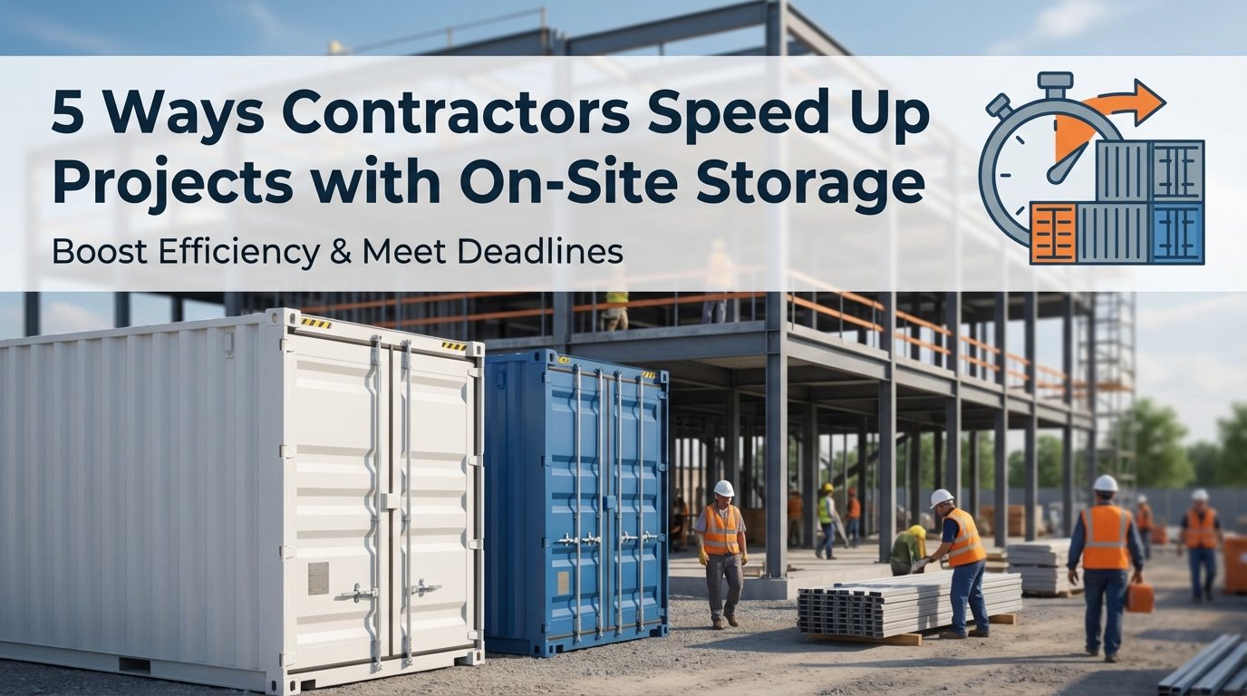 5 Ways Contractors Speed Up Projects with On-Site Storage