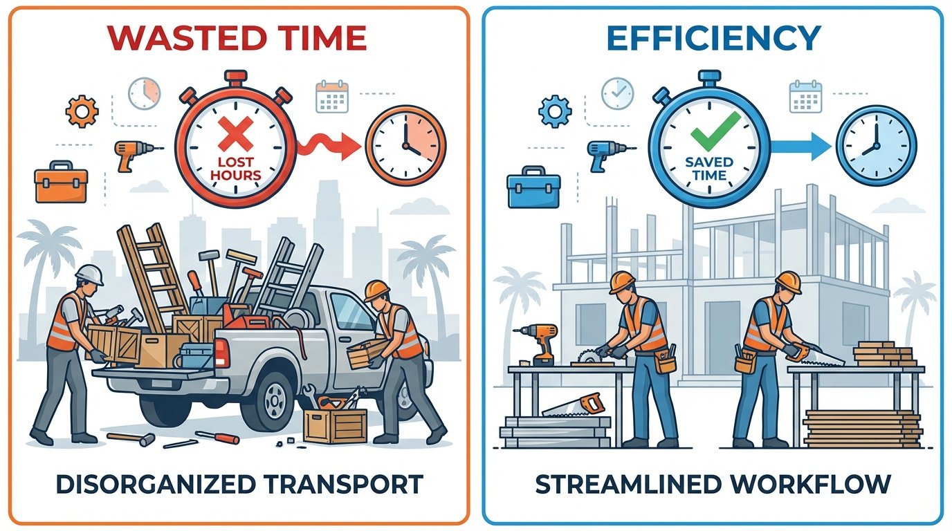 1. Eliminating Daily Tool Transport Cuts Wasted Time
