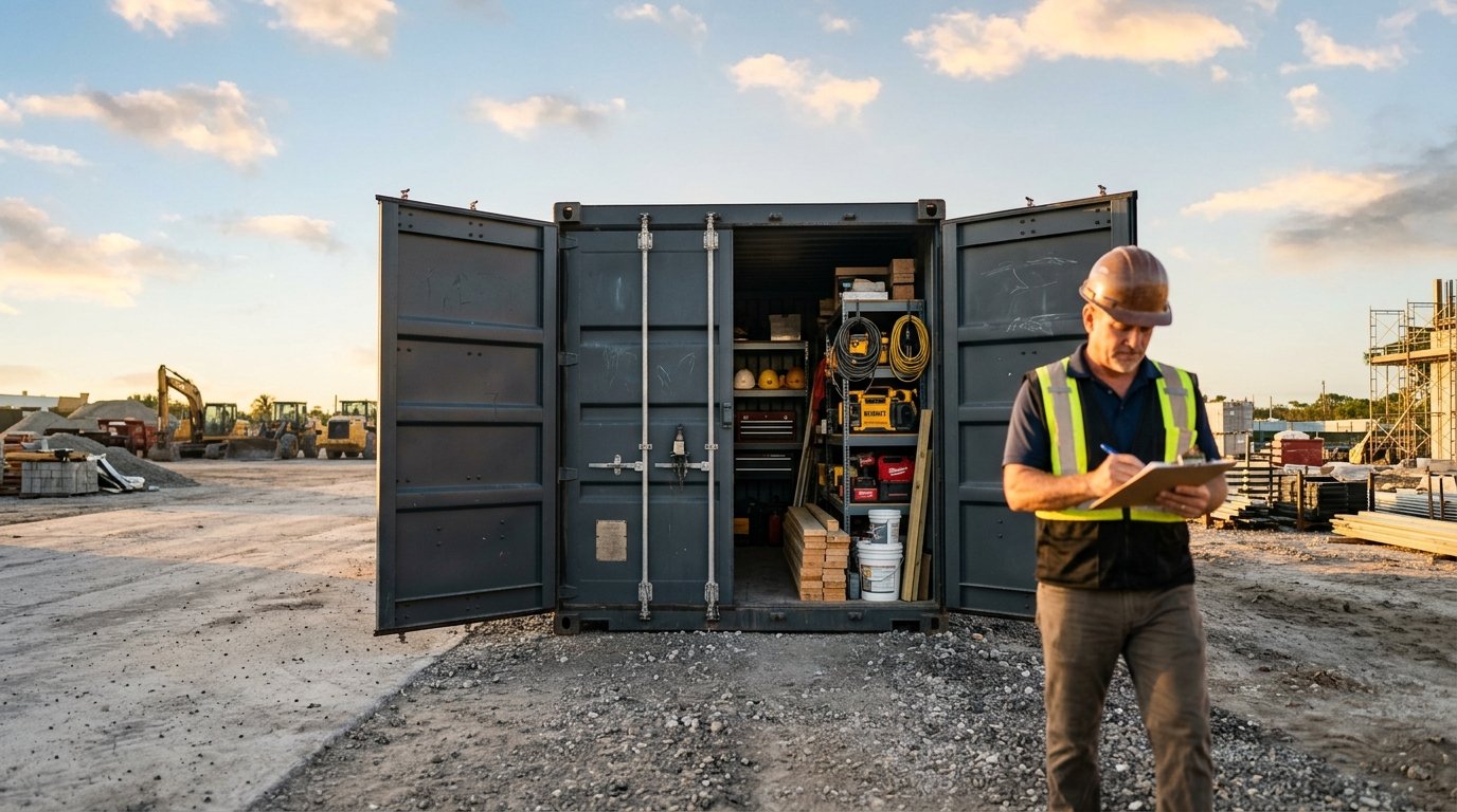 On-Site Storage Containers for Florida Job Sites
