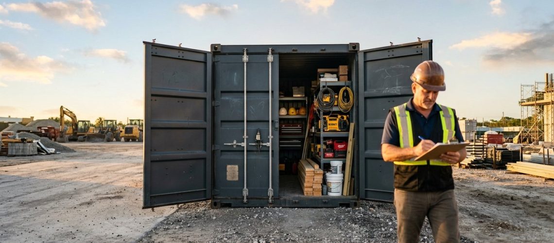 On-Site Storage Containers for Florida Job Sites