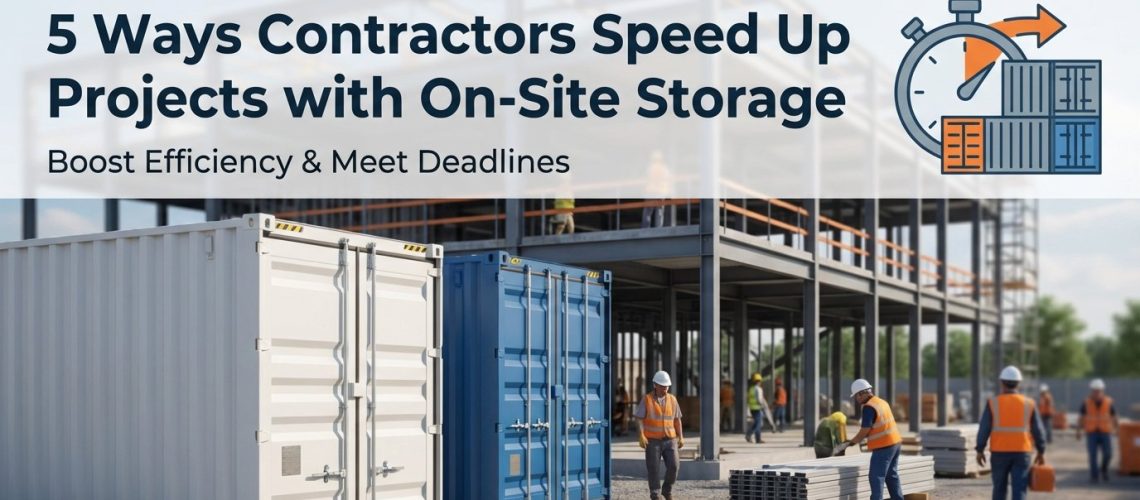 5 Ways Contractors Speed Up Projects with On-Site Storage