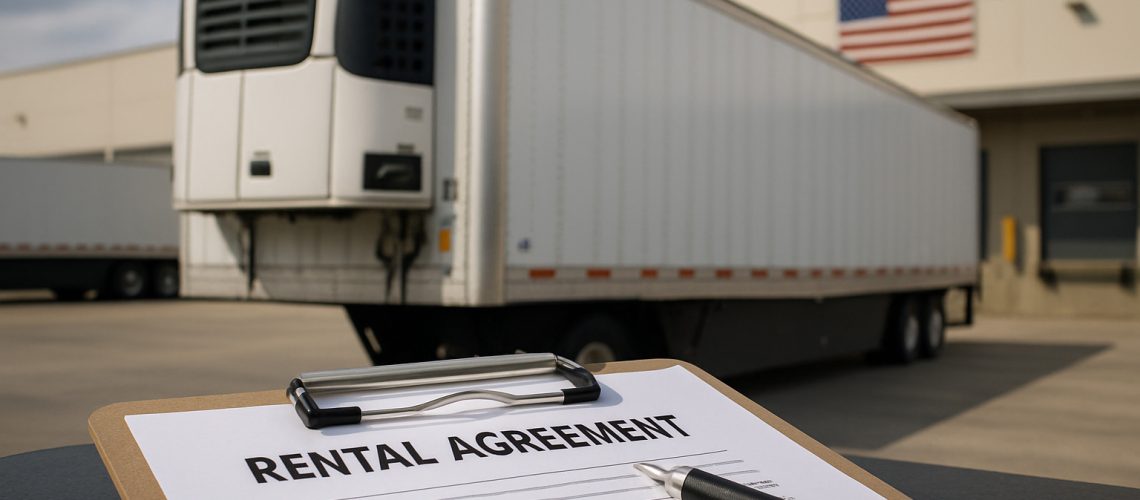 reefer trailer rental agreement form